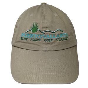 Puerto Vallarta Blue Agave Golf Classic Slideback Baseball Cap Brown OS Invasion